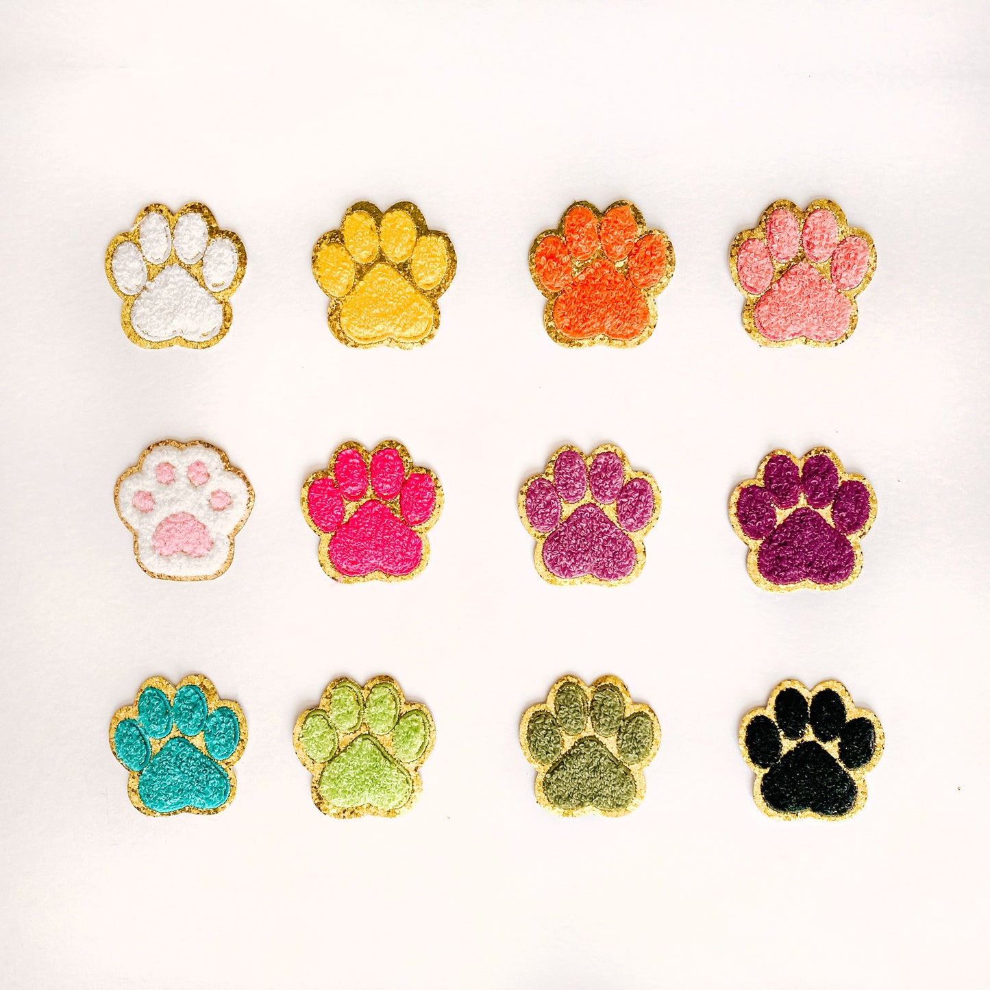 Paw Print Zipper Pouch Keychain WITH Wristlet Loop