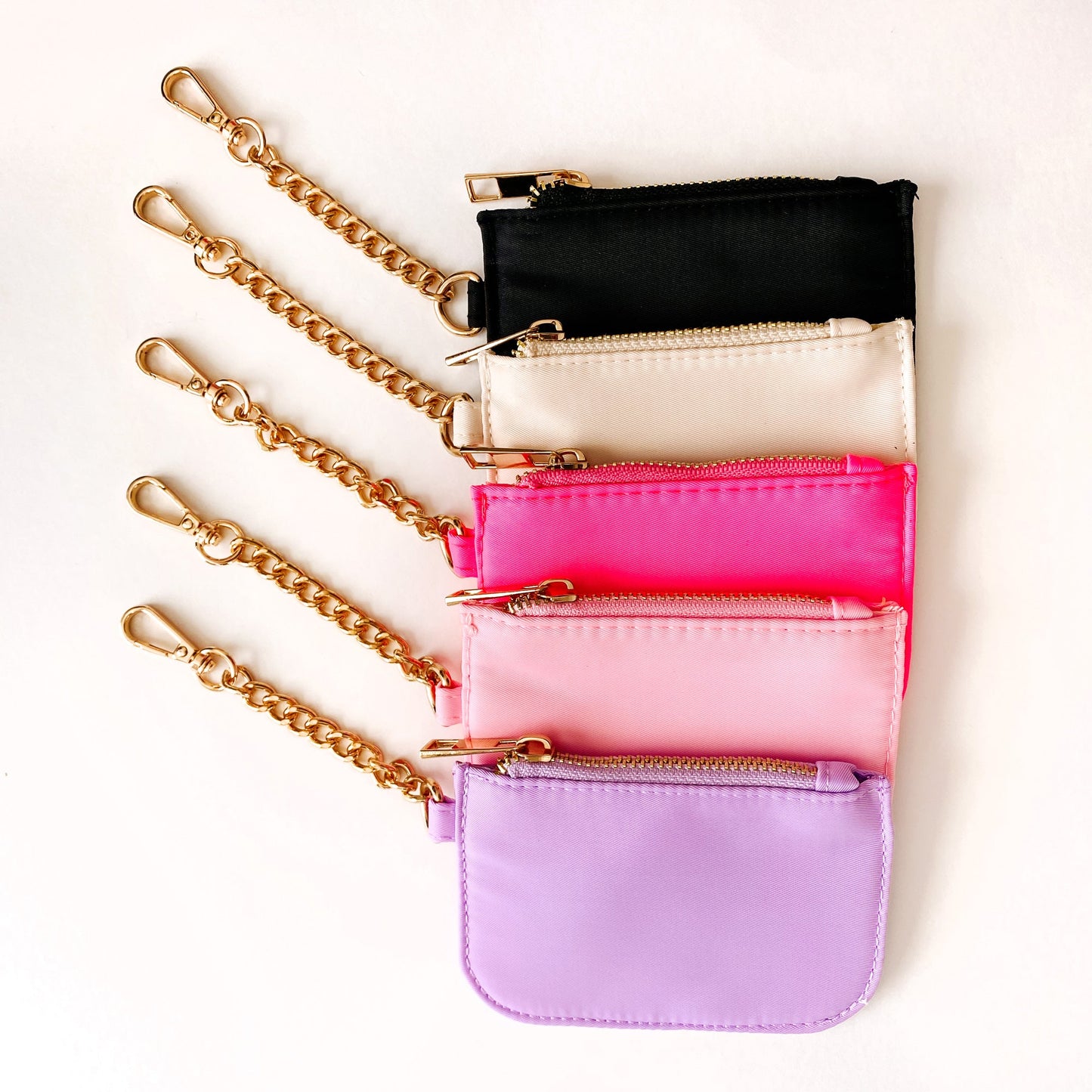 Paw Print Zipper Pouch Keychain WITH Wristlet Loop