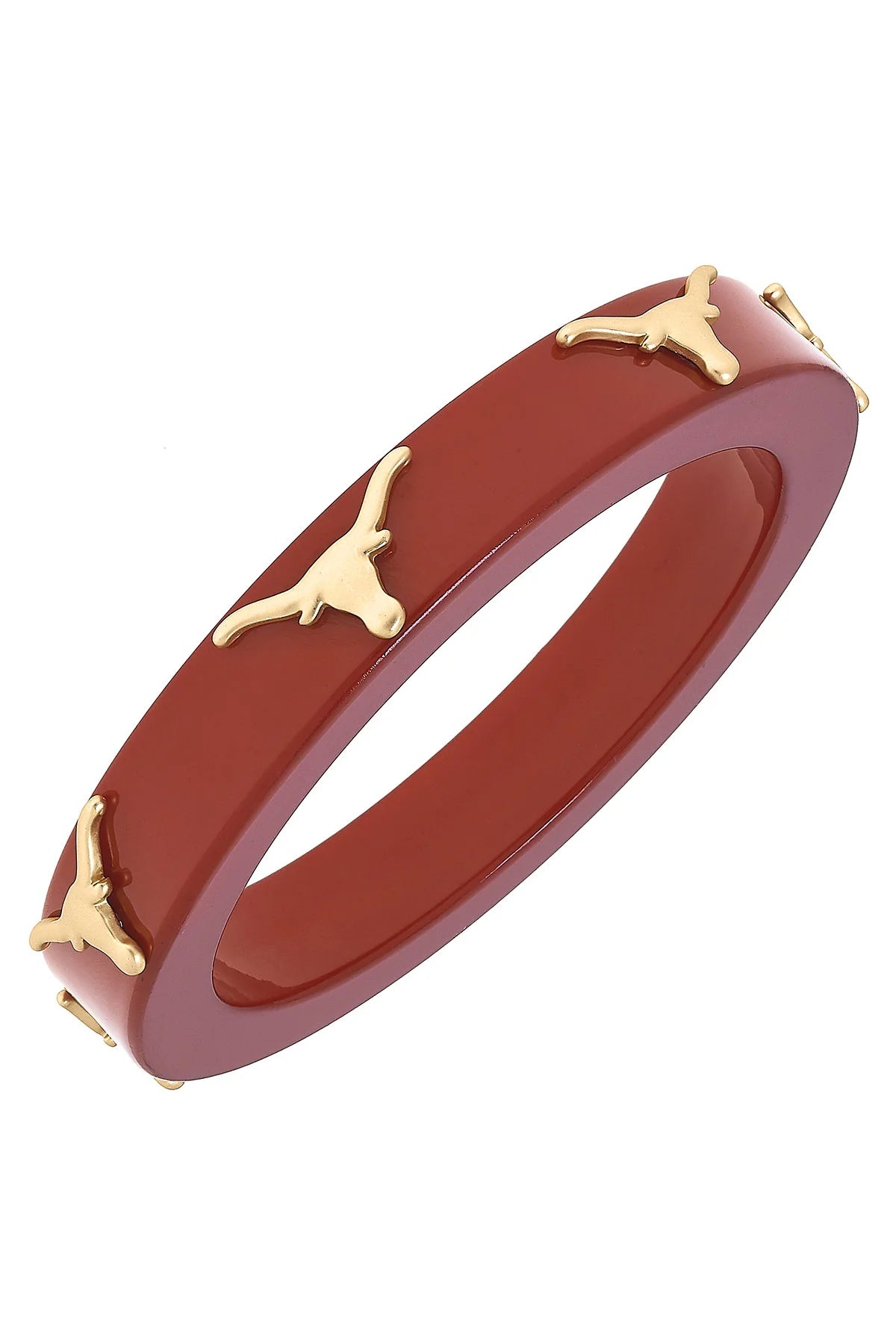 University of Texas Longhorn Resin Bangle in Burnt Orange